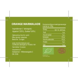 Organic bitter orange marmelade, 240 g