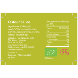 Organic Testour 2 couscous &amp; pasta sauce, 340g